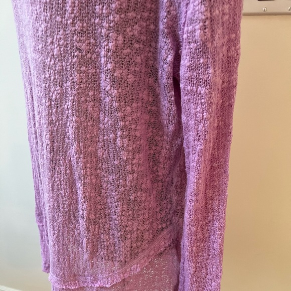 We The Free Ocean Air Hacci Sweater in Magenta Magic - Picture 2 of 11